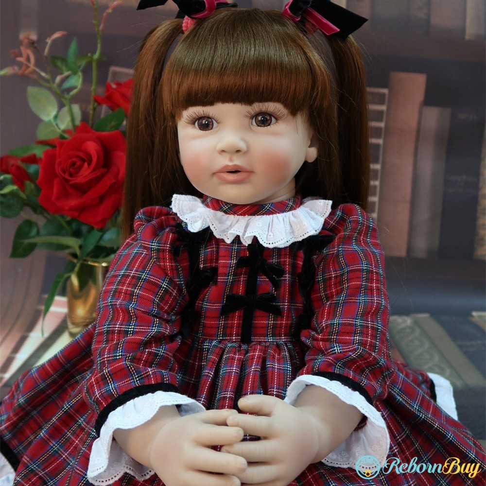 24 Inches Reborn Toddler Doll Baby Girl, Big Size Doll For Baby Girl