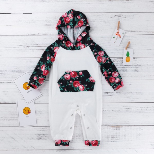 One Piece Rose Hooded Jammies For 19 - 22 inches Reborn Babies