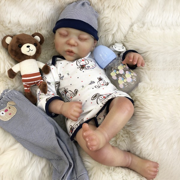 Sleeping Reborn Baby Doll Boy Look Realistic Newborn Babies 20inche