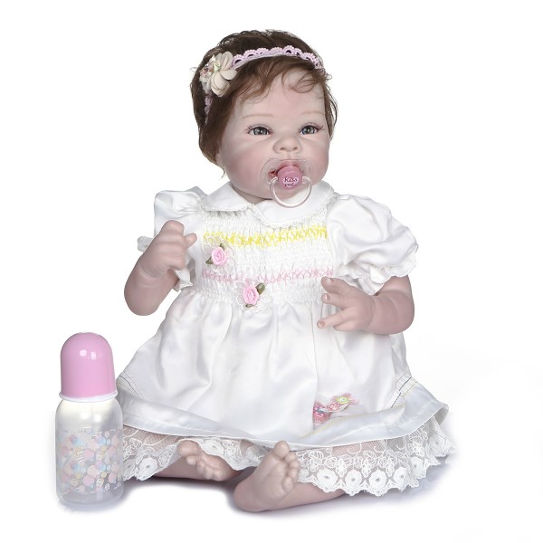 Baby Doll Toddlers That Look Real 22inches Handmade Lifelike Baby Girl Doll Silicone