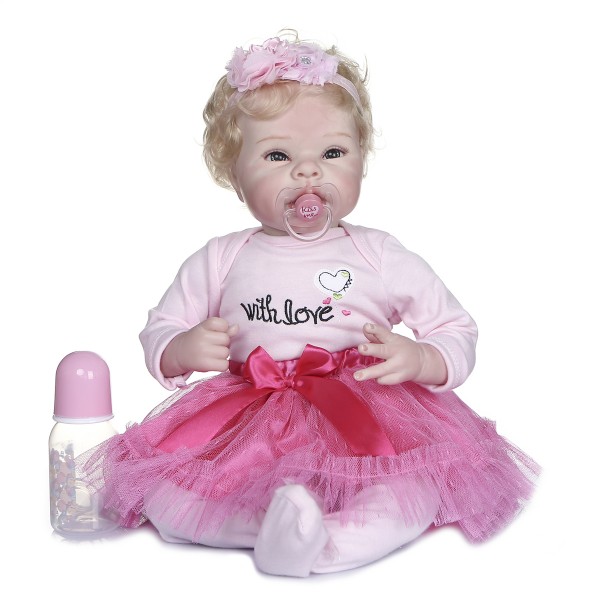Flexible Limbs Reborn Baby Doll 100% Handmade Lifelike Babies Dolls 22inche