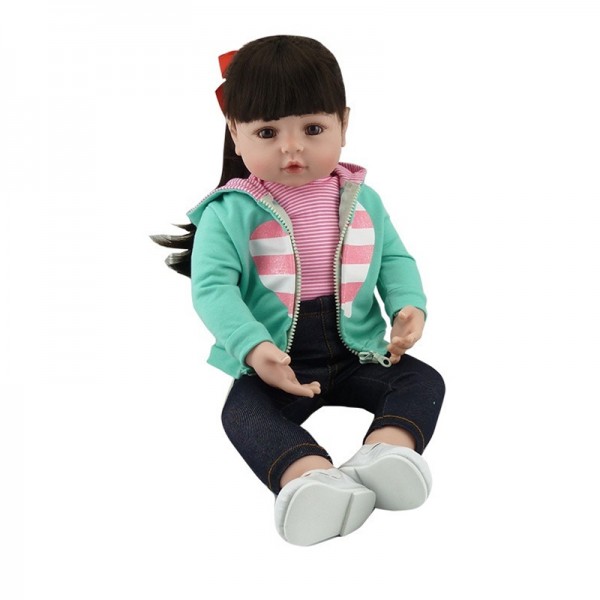 Lifelike Newborn Baby Doll Princess Silicone Dolls Girl 18.5 inches