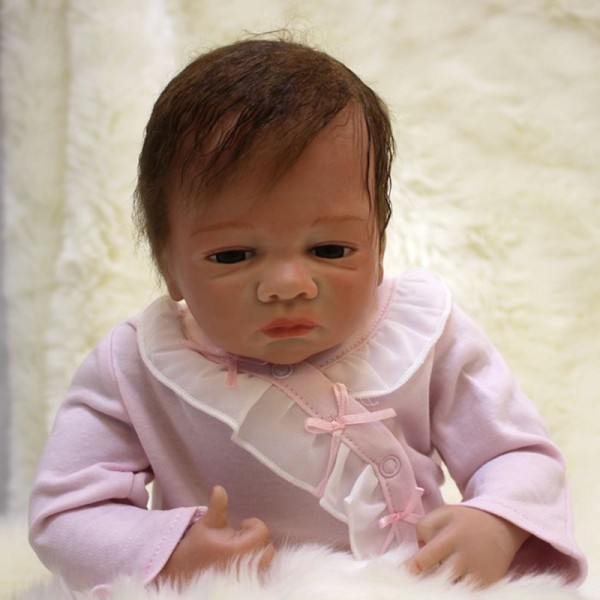 Life Like Reborn Baby Dolls Silicone Realistic Newborn Baby Girl 18inch