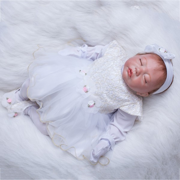 Lifelike Sleeping Baby Dolls Realistic Reborn Baby Girl Doll 20inch