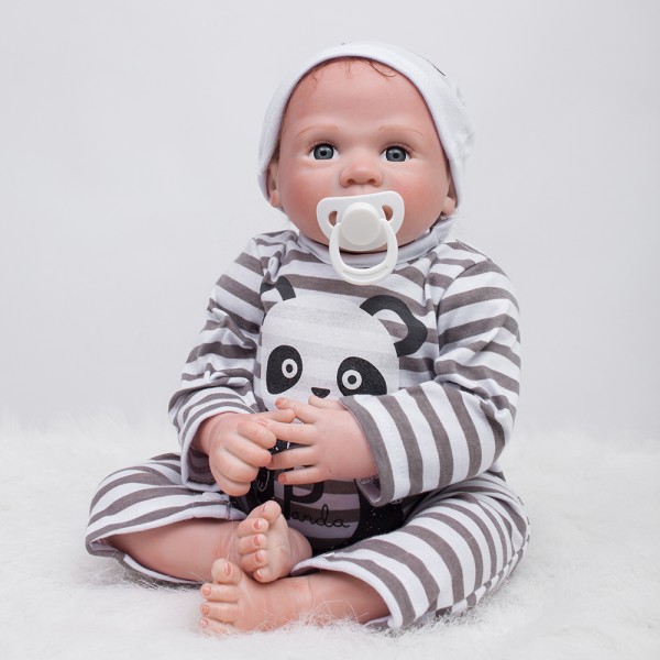 Silicone Vinyl Reborn Baby Dolls Realistic Lifelike Baby Boy Doll 20inch